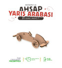 Yarış Arabası Maketi Ahşap Boyama