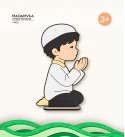 Dua Eden Erkek Çocuk Ahşap Boyama