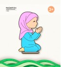 Dua Eden Kız Çocuk Ahşap Boyama