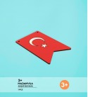 Türk Bayrağı Ahşap Boyama
