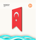 Türk Bayrağı Ahşap Boyama